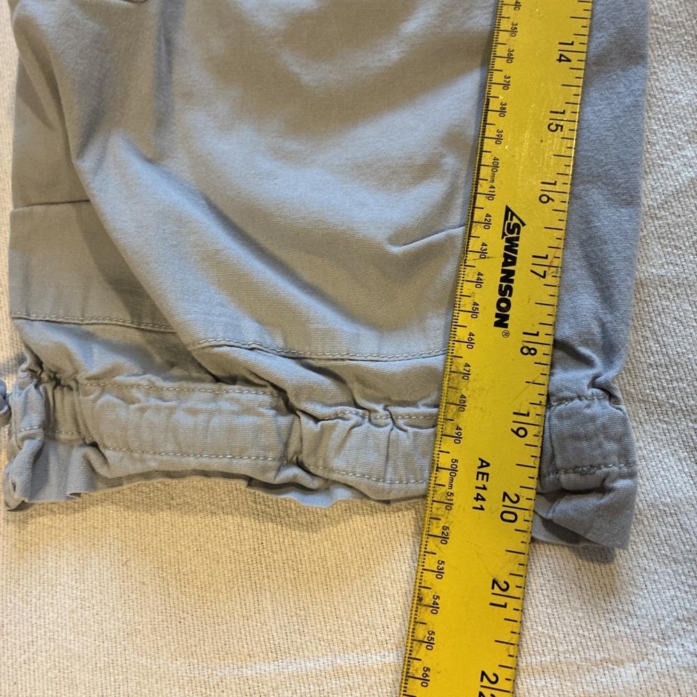 Prana Women's Pants Size 10 Gray Cropped Utility Cargo Gorpcore Camping-chic - Picture 4 of 13